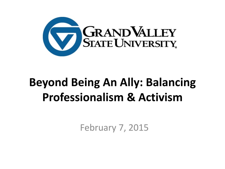 beyond being an ally balancing professionalism