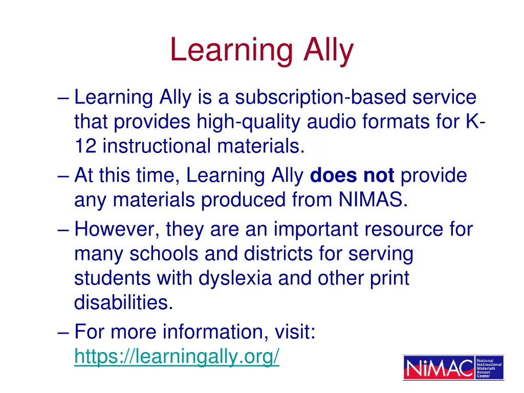 learning ally