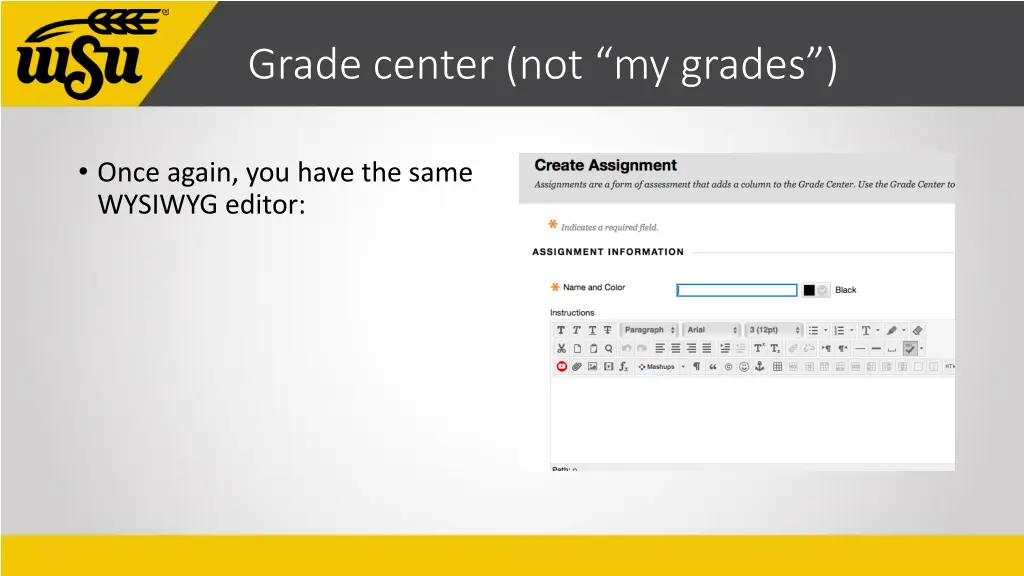 grade center not my grades