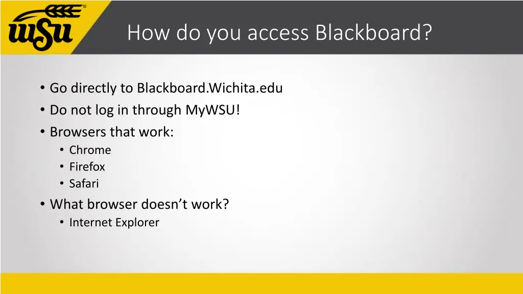 how do you access blackboard