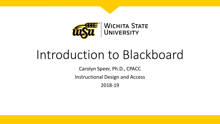 introduction to blackboard