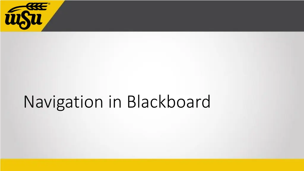 navigation in blackboard