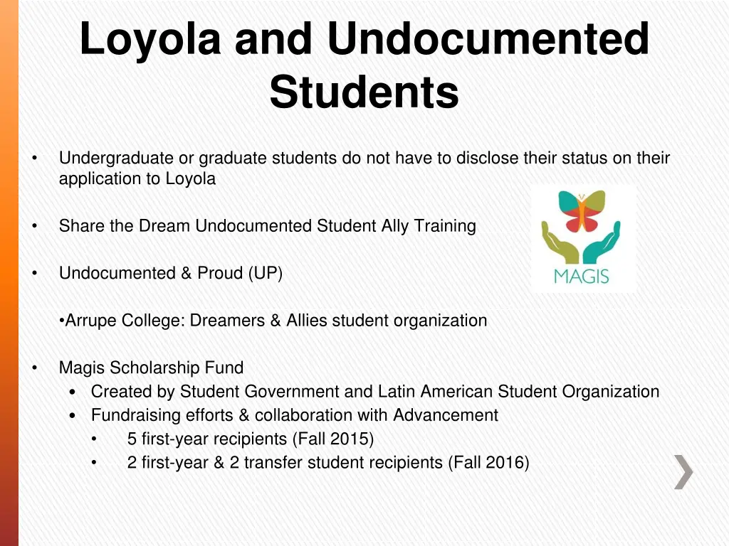 loyola and undocumented students