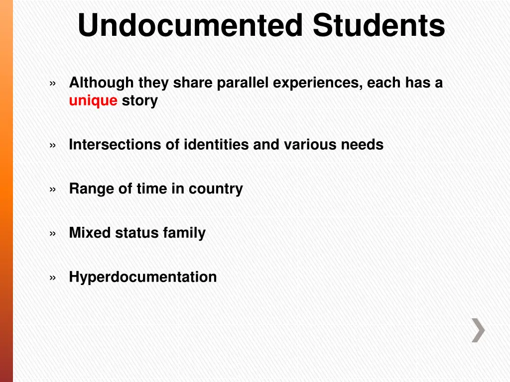 undocumented students