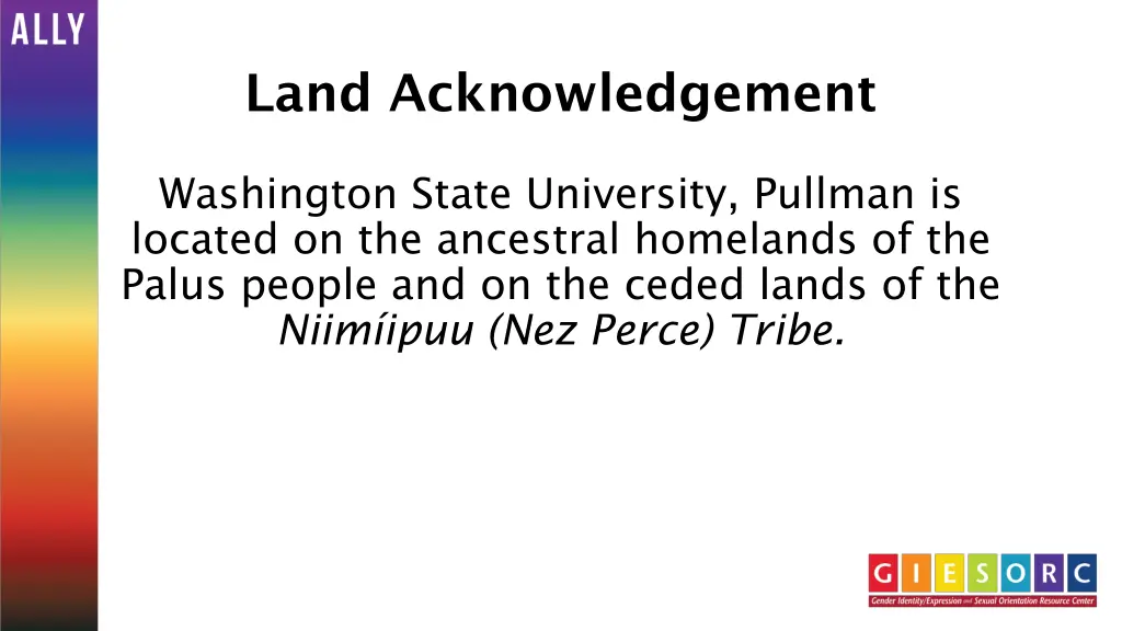 land acknowledgement