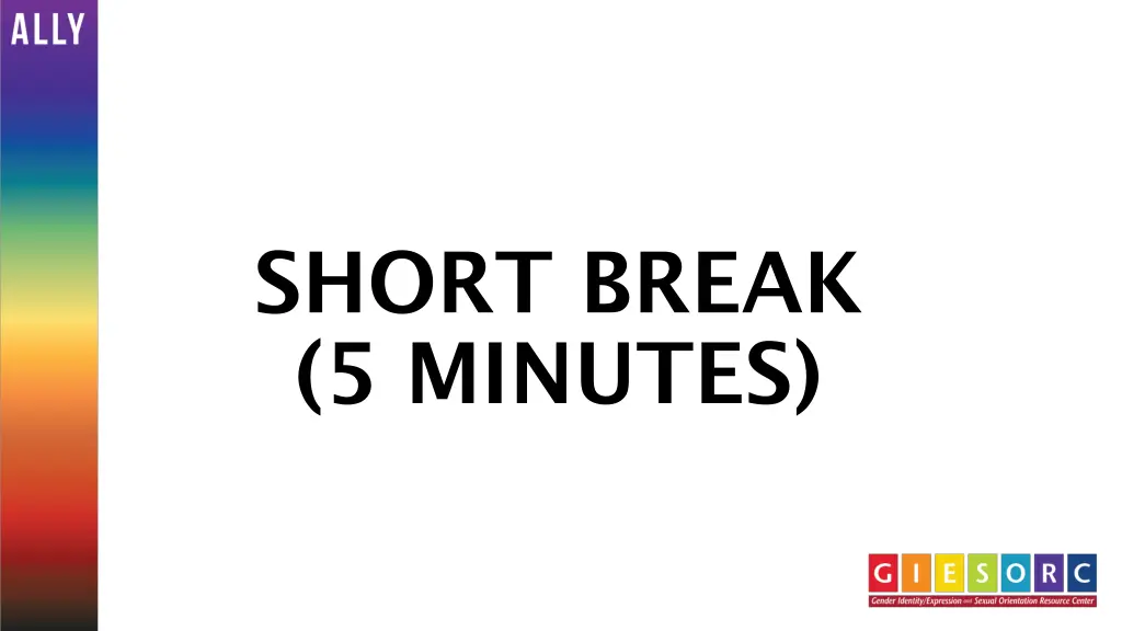 short break 5 minutes 1