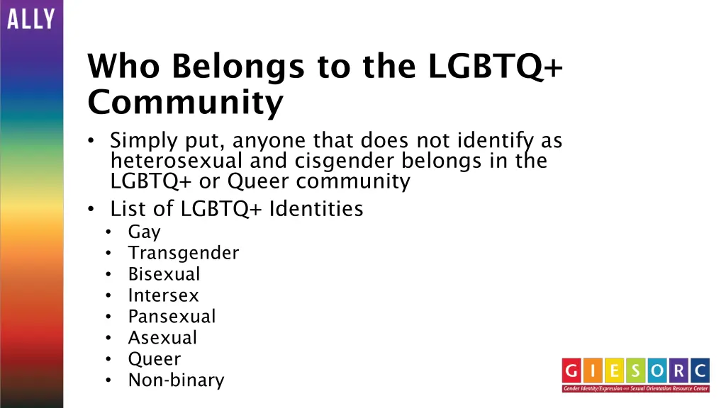 who belongs to the lgbtq community simply