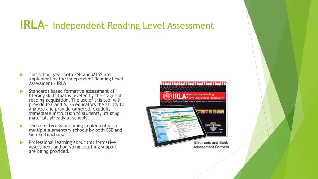 irla independent reading level assessment