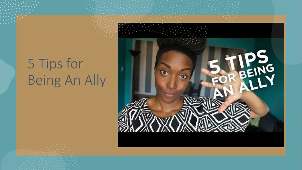 5 tips for being an ally