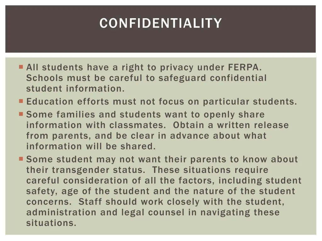 confidentiality