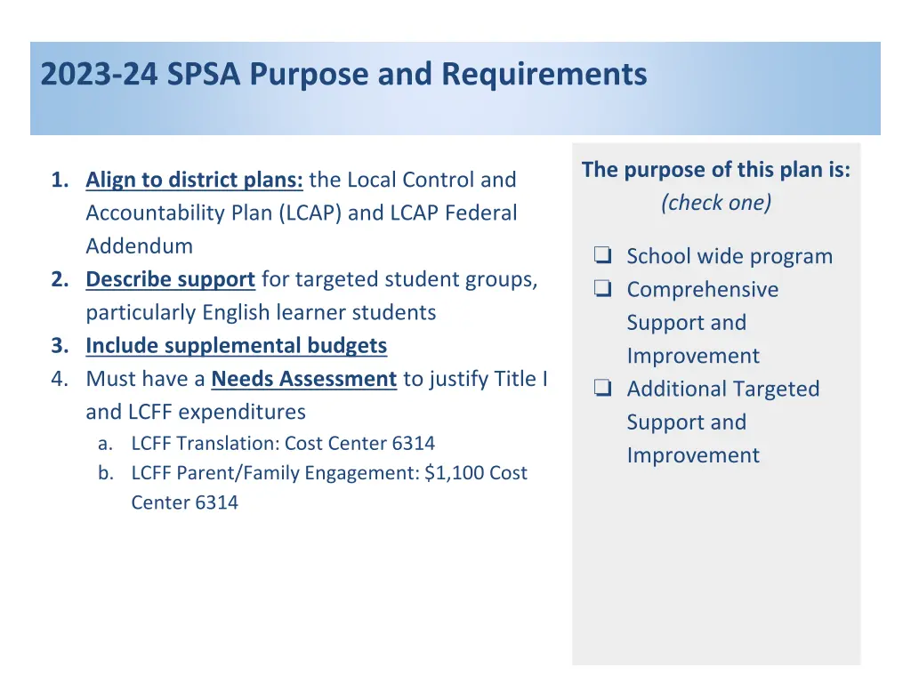 2023 24 spsa purpose and requirements