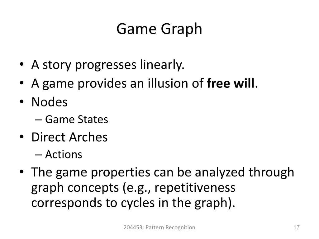 game graph