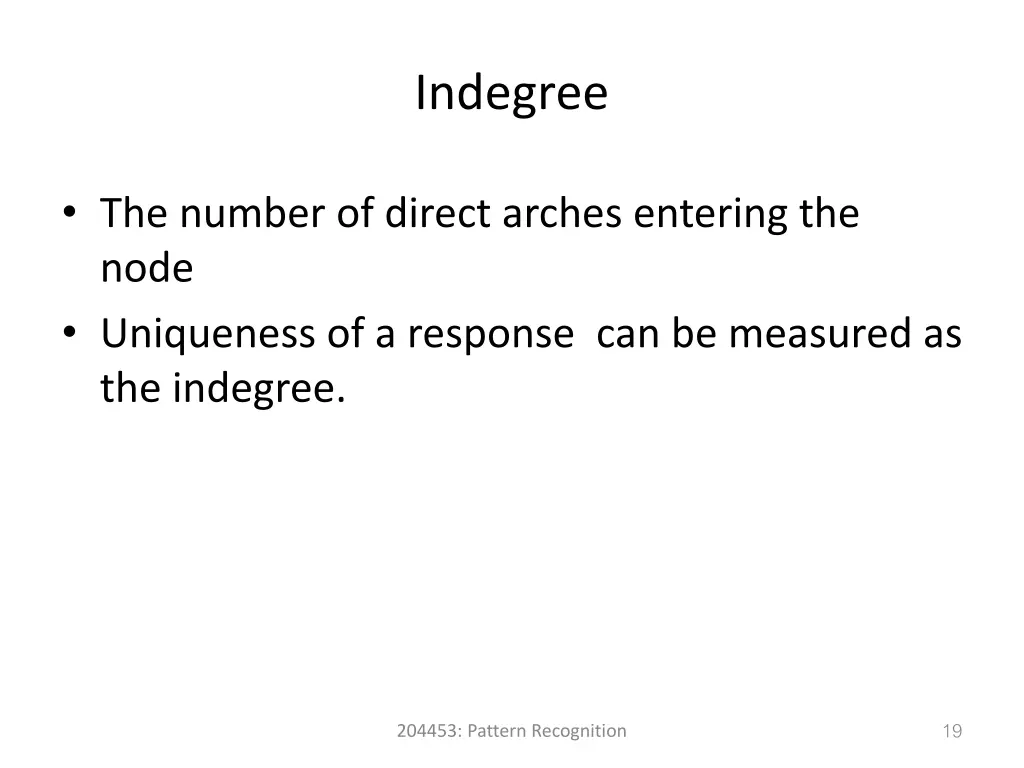 indegree