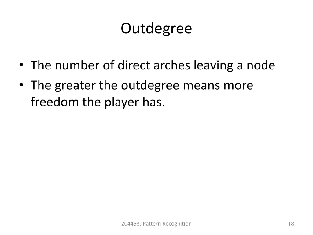 outdegree