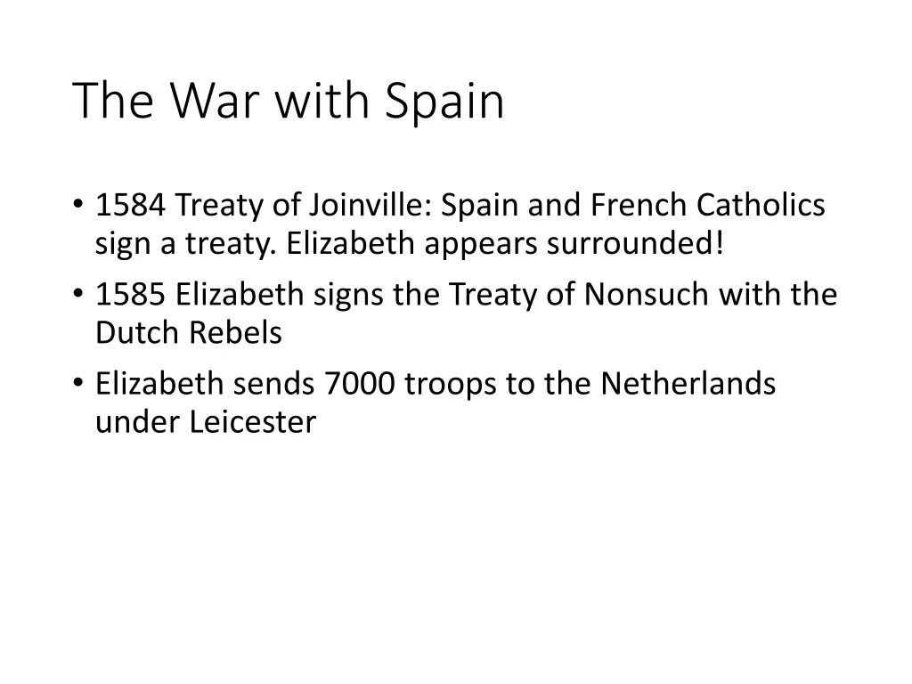 the war with spain