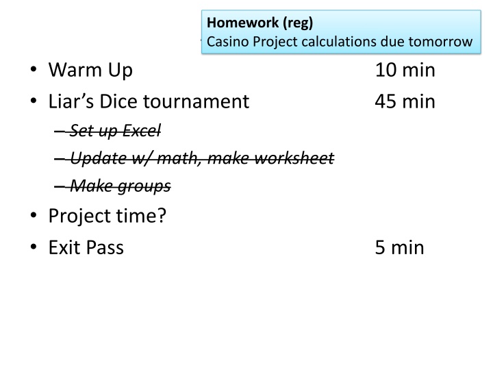 homework reg