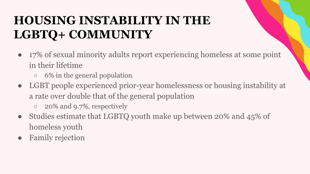 housing instability in the lgbtq community