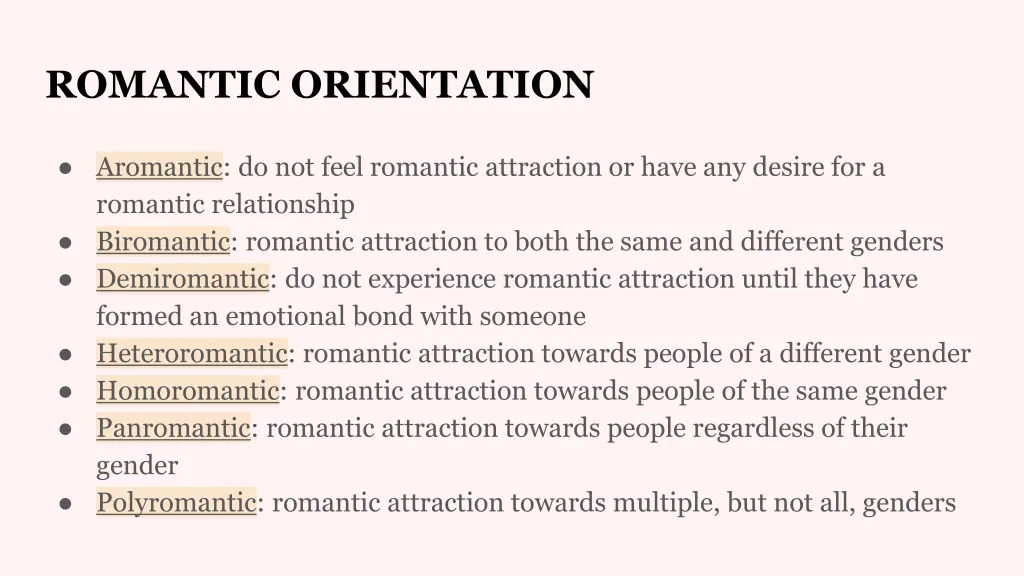 romantic orientation 1