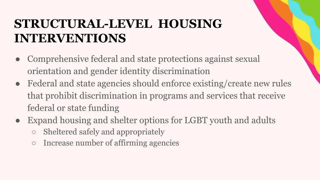 structural level housing interventions