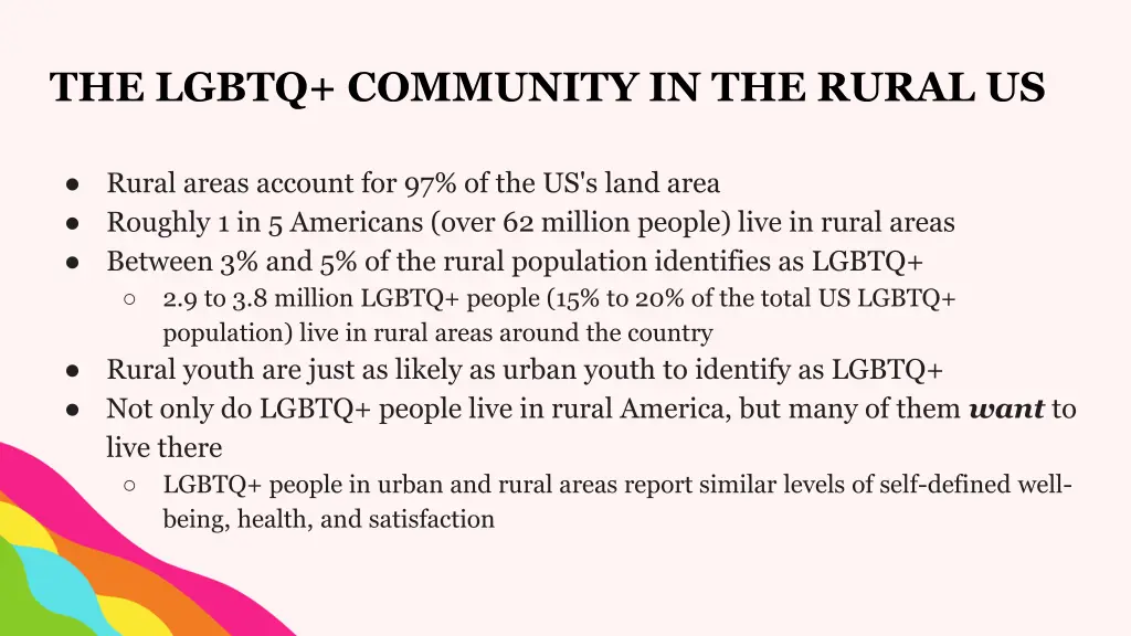 the lgbtq community in the rural us