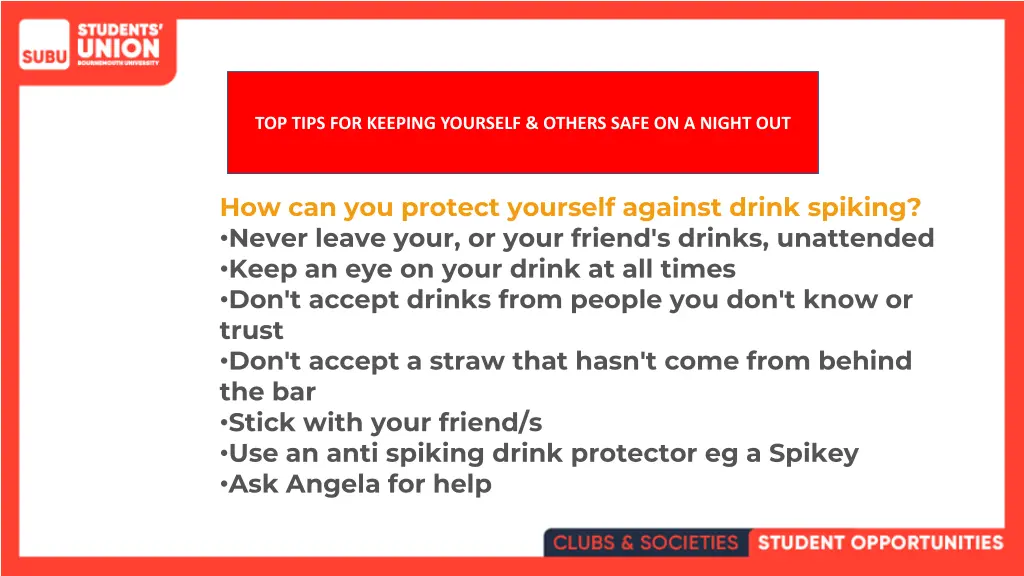 top tips for keeping yourself others safe