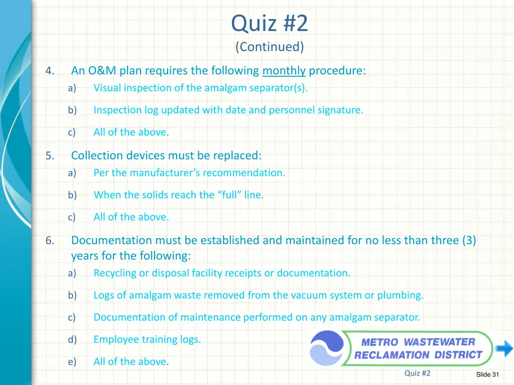 quiz 2 continued