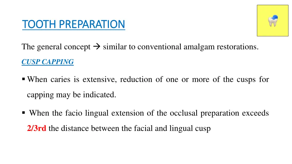 tooth preparation tooth preparation