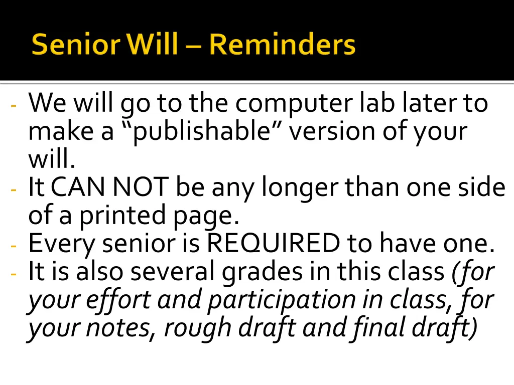 we will go to the computer lab later to make