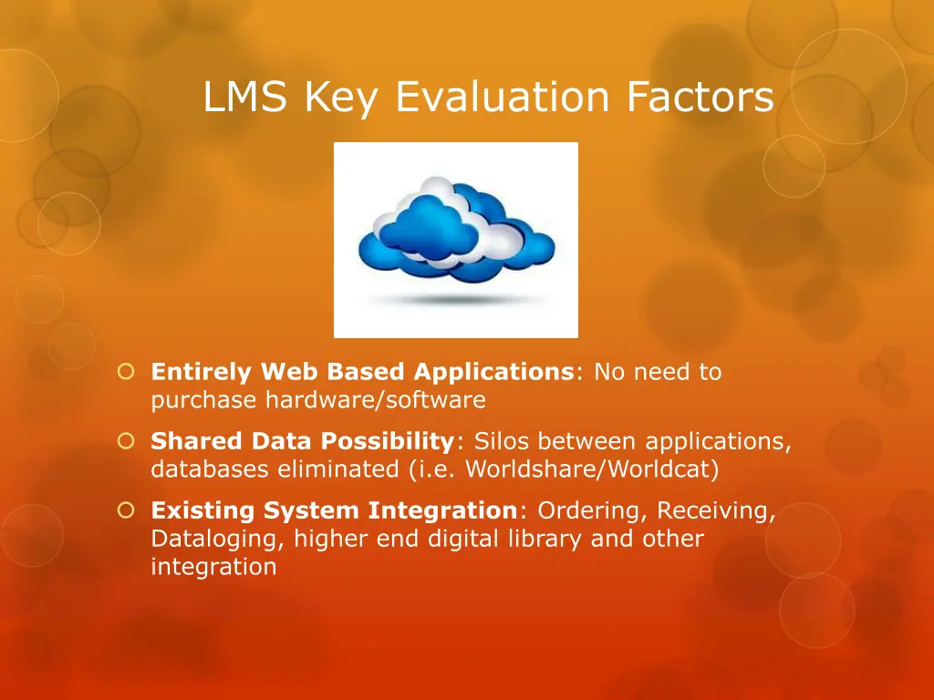 lms key evaluation factors