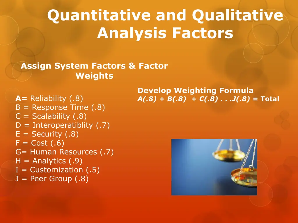 quantitative and qualitative analysis factors