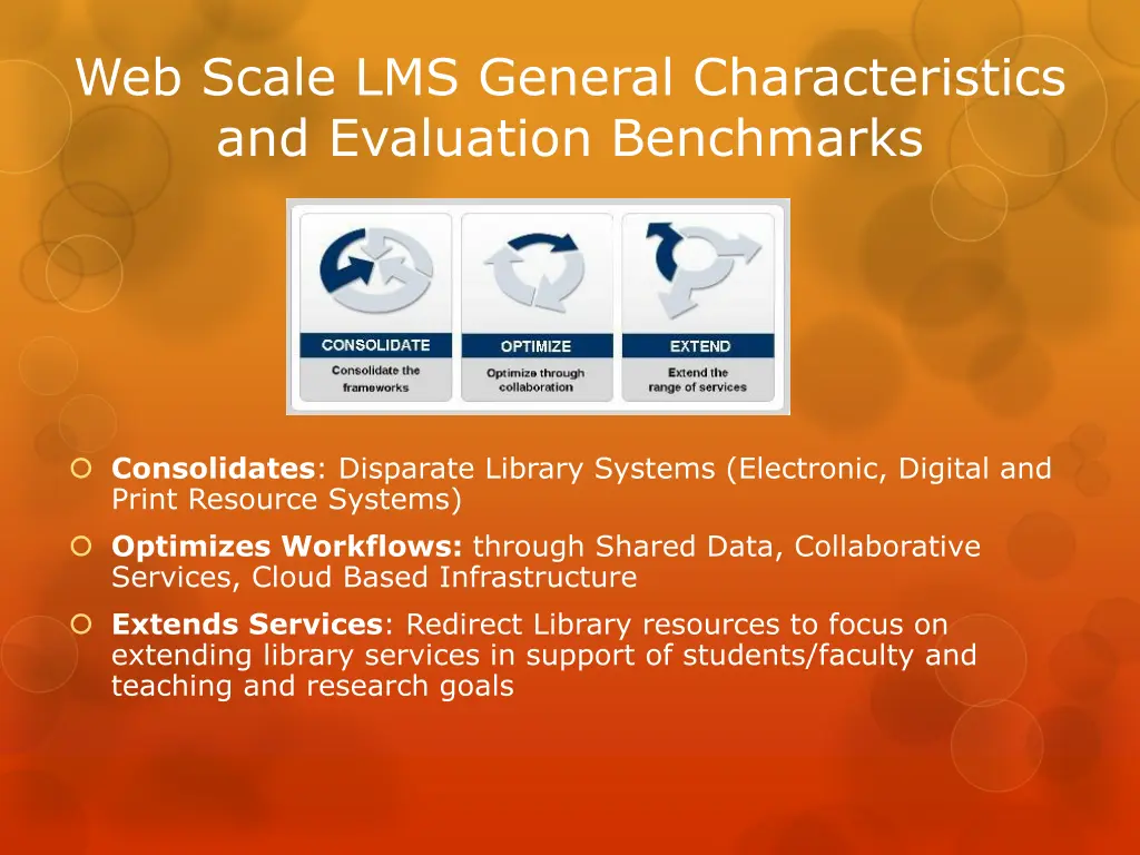 web scale lms general characteristics