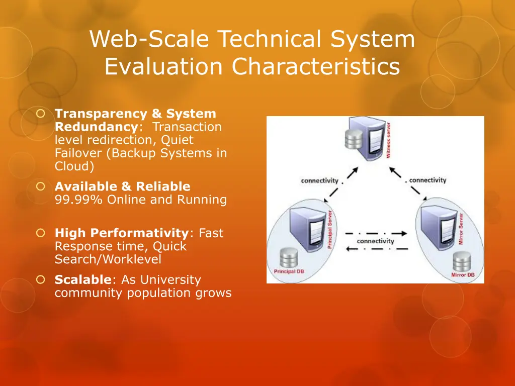 web scale technical system evaluation