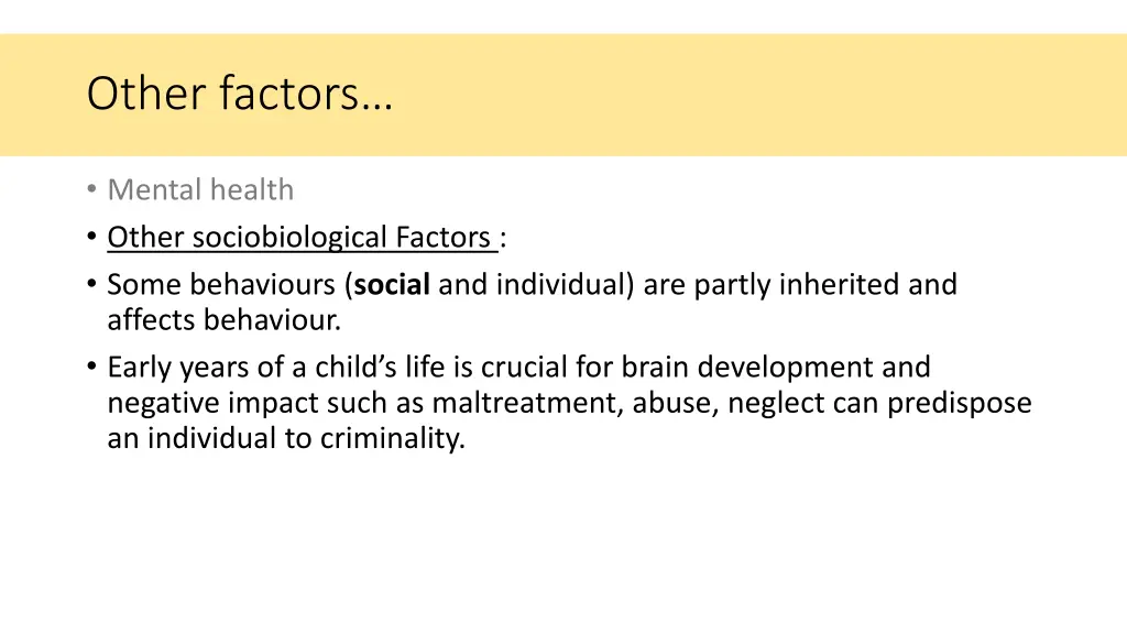 other factors 2