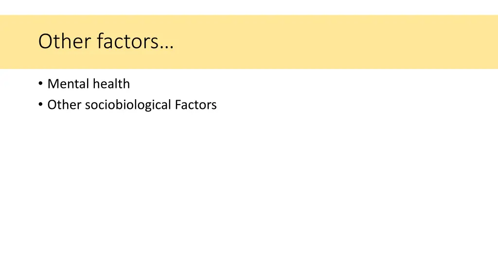 other factors