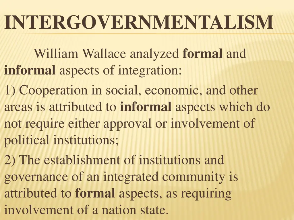 intergovernmentalism 3