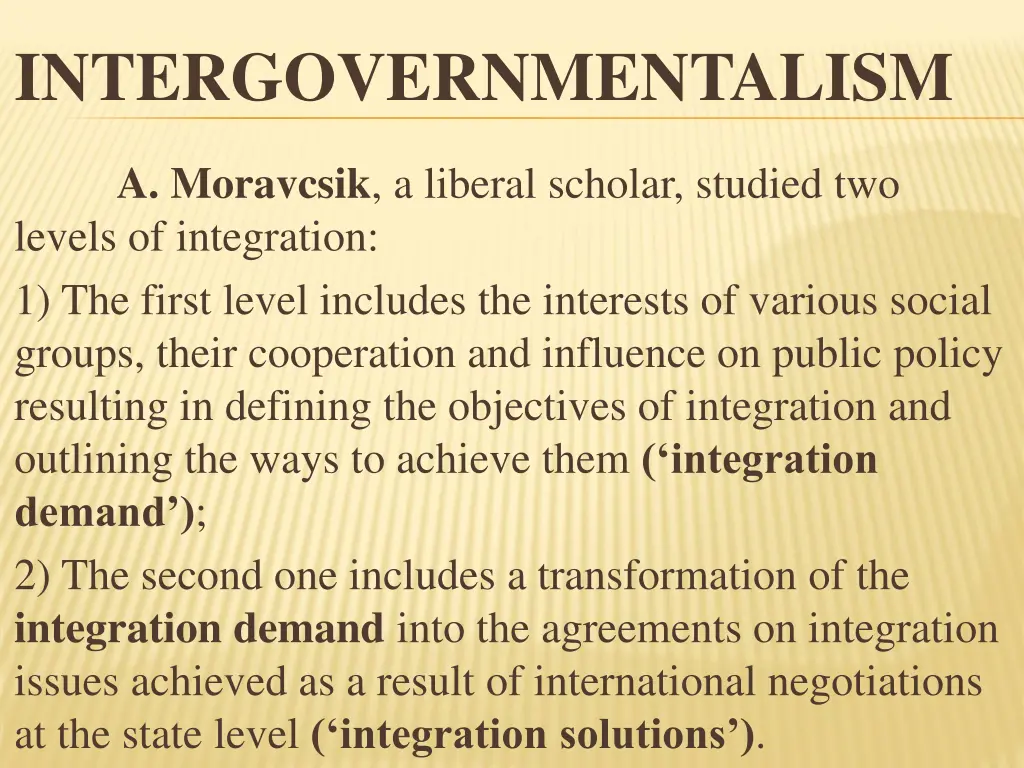 intergovernmentalism 5