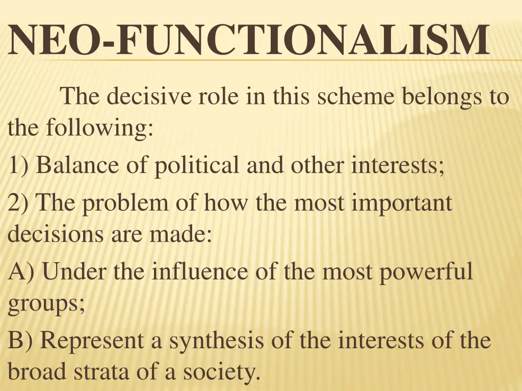 neo functionalism 2