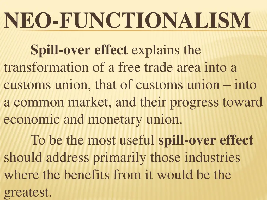 neo functionalism 5