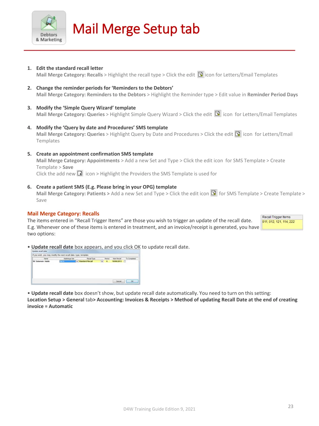 mail merge setup tab mail merge setup tab