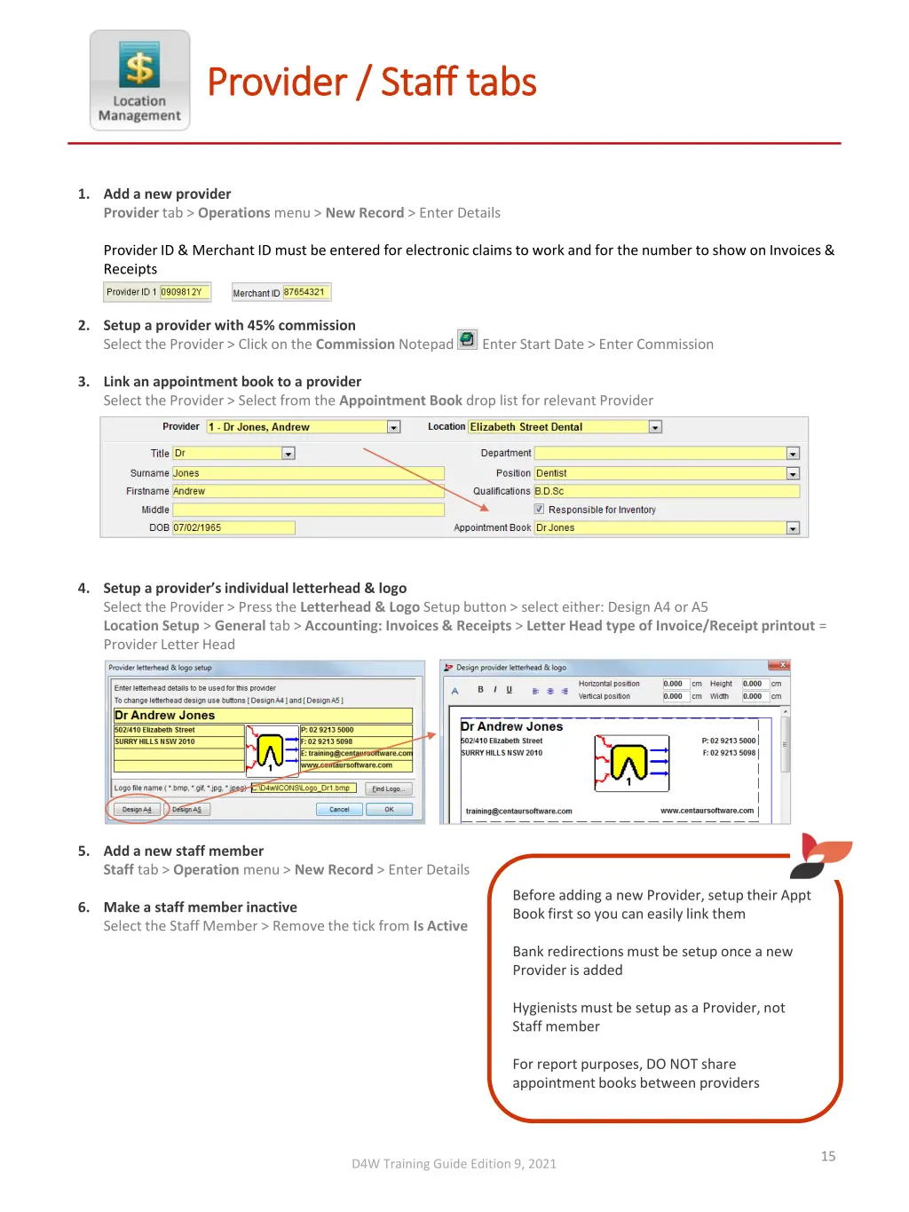 provider staff tabs provider staff tabs