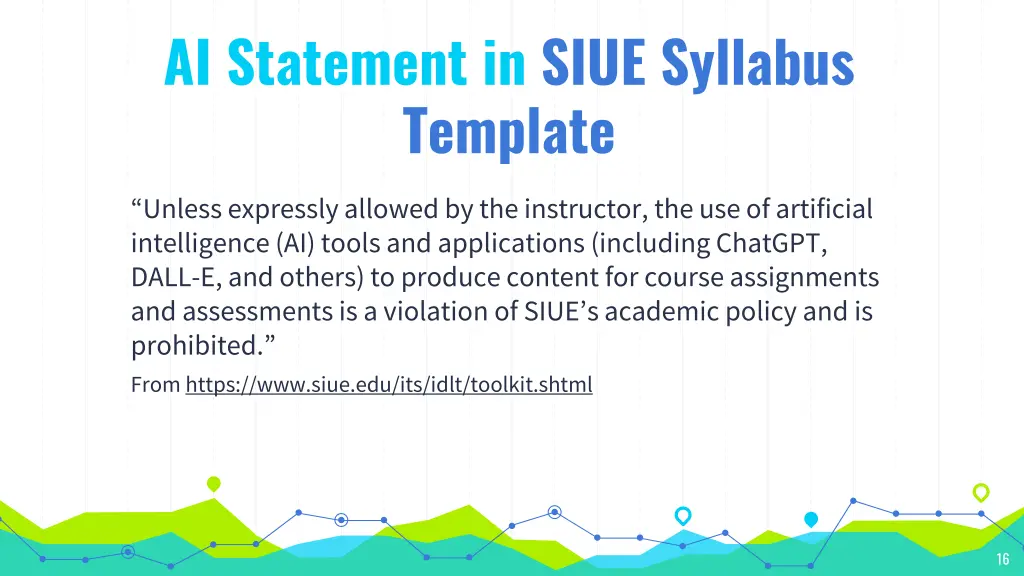 ai statement in siue syllabus template