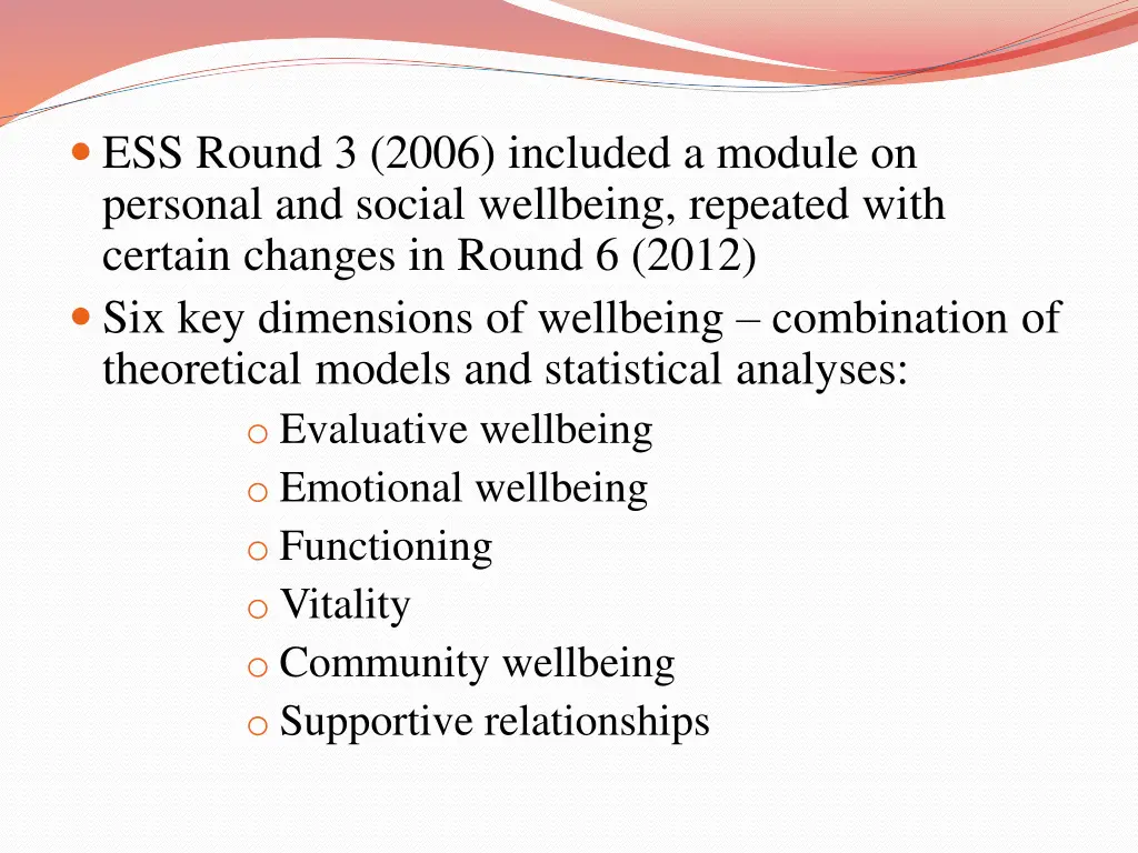 ess round 3 2006 included a module on personal