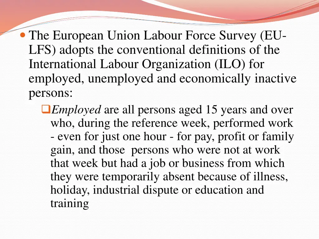 the european union labour force survey