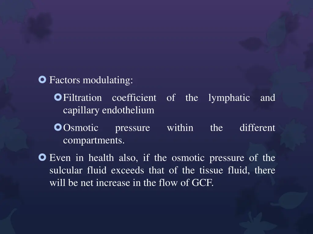 factors modulating