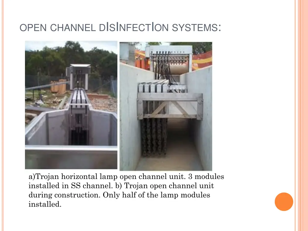 open channel d i s i nfect i on systems 1