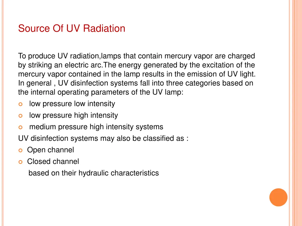 source of uv radiation