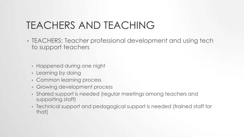 teachers and teaching 1