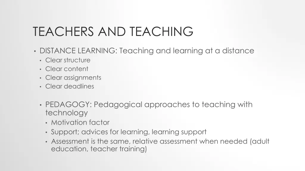 teachers and teaching