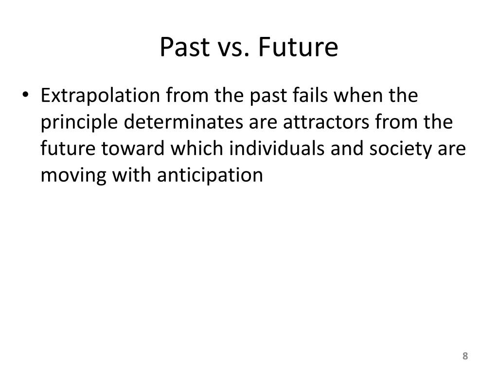 past vs future