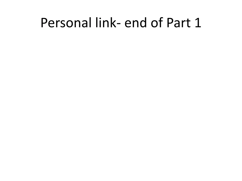 personal link end of part 1